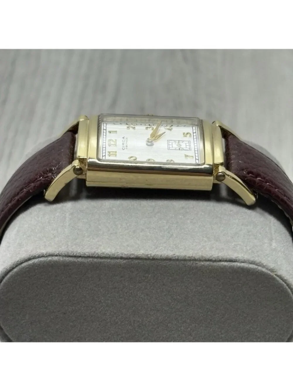 Circa CT106T Vintage 23K Gold Plated Quartz Wrist Watch - Needs Battery
